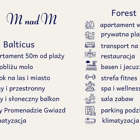 Sea & Forest - Apartamenty Moze Nad Morze, Strefa Spa I Parking Gratis شقة مينززدرويه